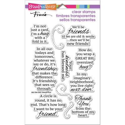 Stampendous Perfectly Clear Stamps - Friends Hug